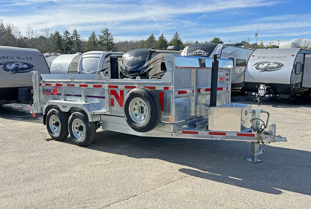 2025 N&N Trailers 7×14 14K Galvanized Hydraulic Dump Trailer - Image 8
