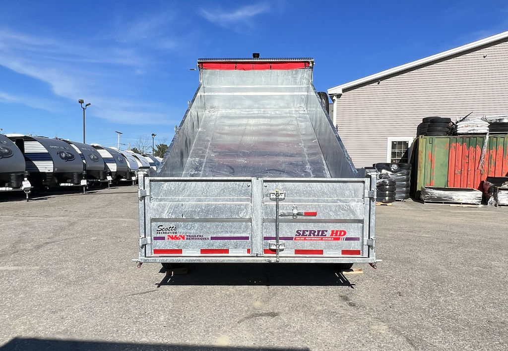 2025 N&N Trailers 7×14 14K Galvanized Hydraulic Dump Trailer - Image 14