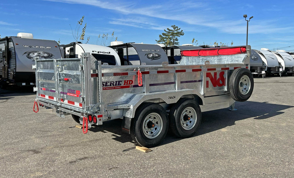 2025 N&N Trailers 7×14 14K Galvanized Hydraulic Dump Trailer - Image 13