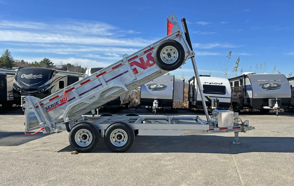 2025 N&N Trailers 7×14 14K Galvanized Hydraulic Dump Trailer - Image 9