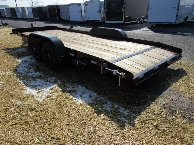 Big Tex Wood Deck Open Car Trailer 83″ x 20′ 10K GVW - Image 6