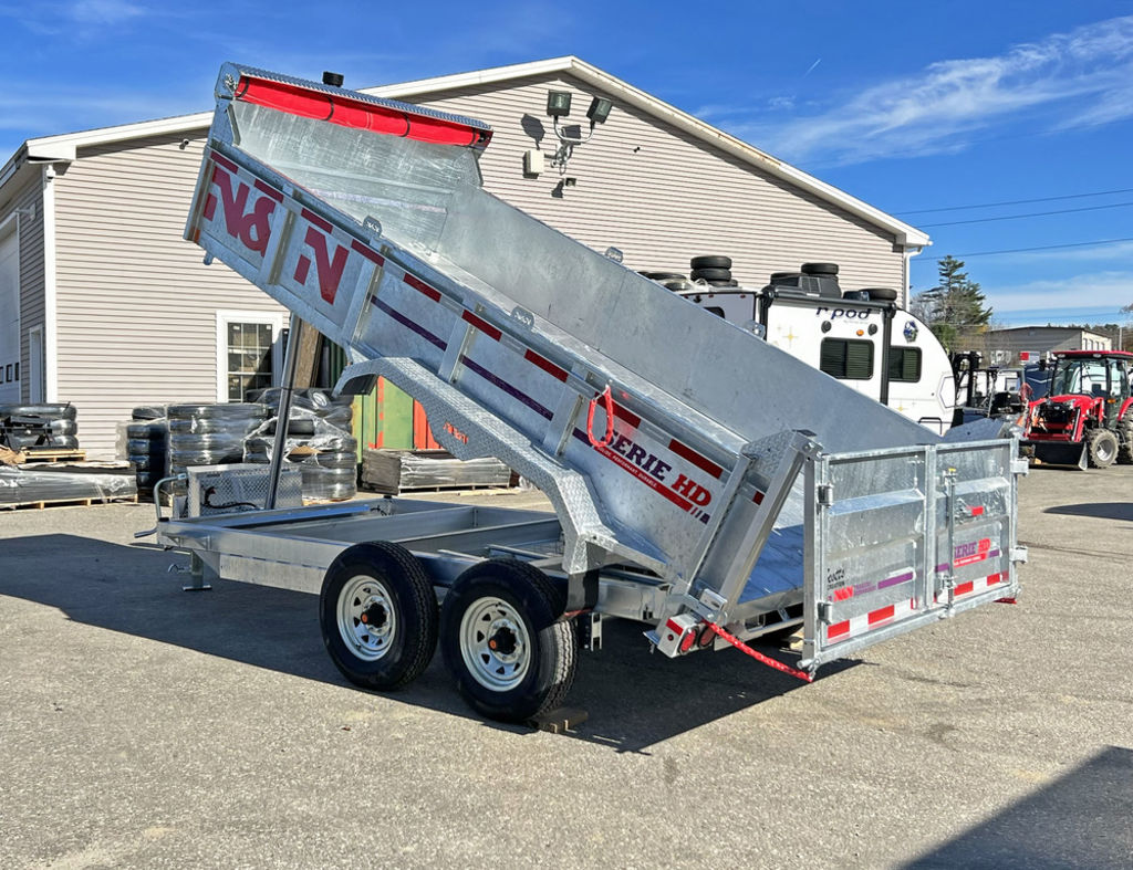 2025 N&N Trailers 7×14 14K Galvanized Hydraulic Dump Trailer
