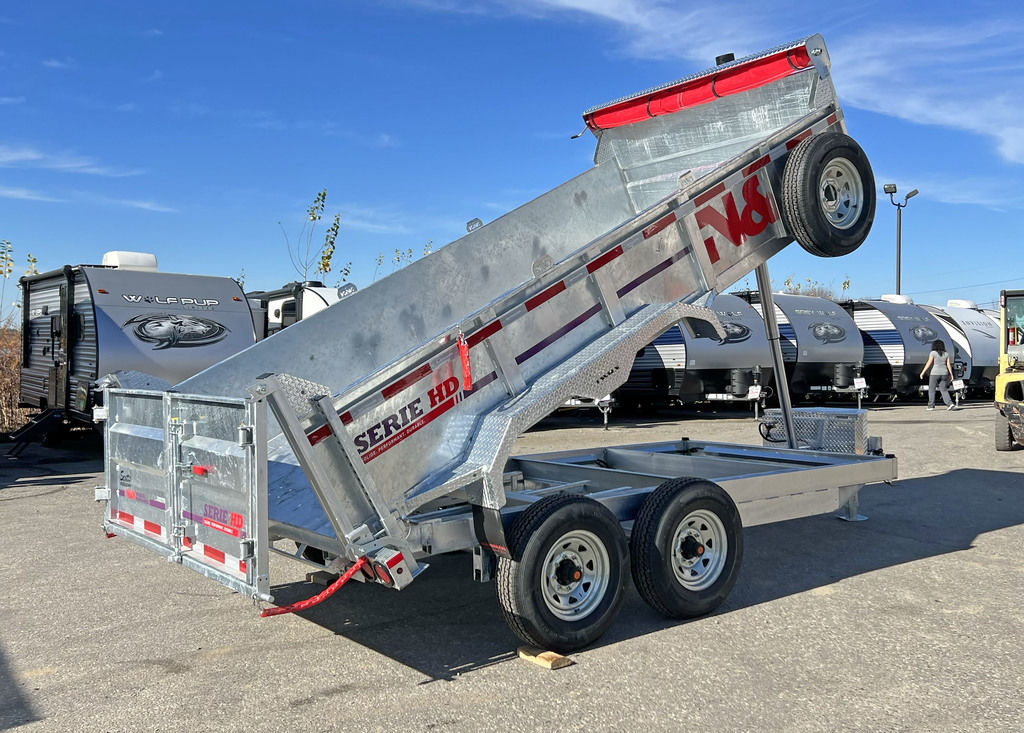 2025 N&N Trailers 7×14 14K Galvanized Hydraulic Dump Trailer - Image 11
