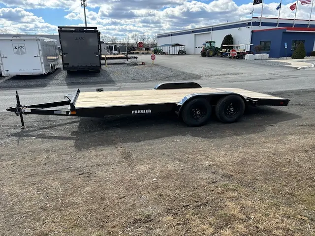 Premier 7 x 18 Wood Deck 10k Open Car Trailer - Image 6